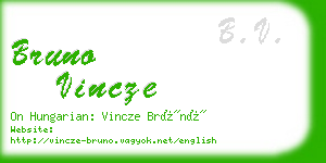 bruno vincze business card